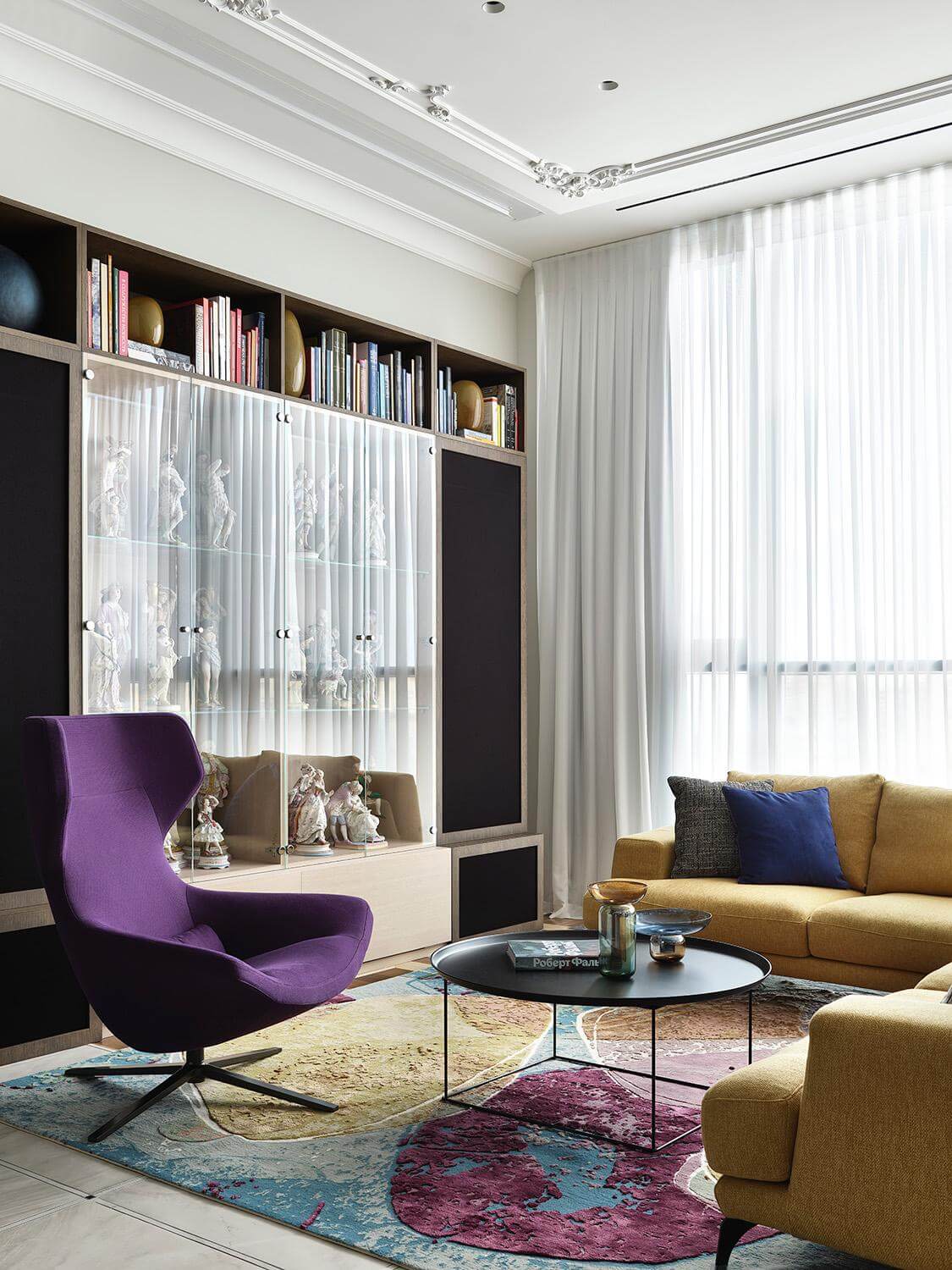 Непальский ковёр из шерсти и эвкалиптового шёлка CERAMICS CERAMICS01-MLT